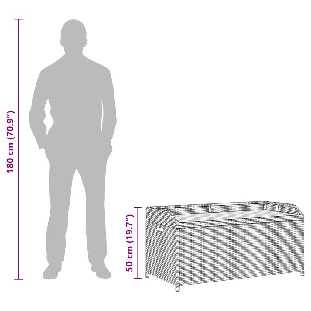 aia hoiupink 120 cm, polürotang, must - Pilt 12