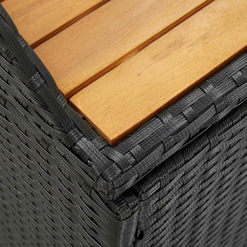 aia hoiupink 120 cm, polürotang, must - Pilt 10