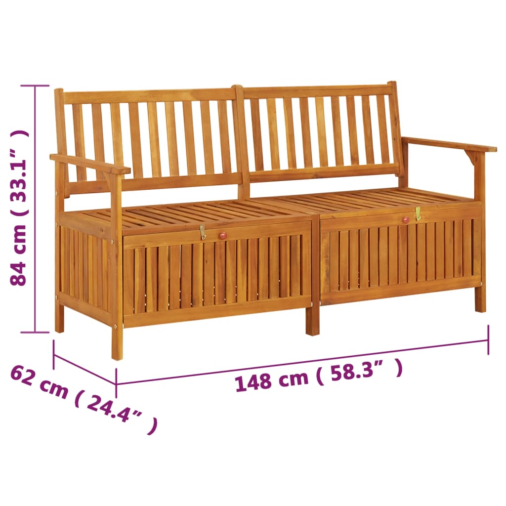 hoiupink, 148 cm, akaatsiapuit - Pilt 8